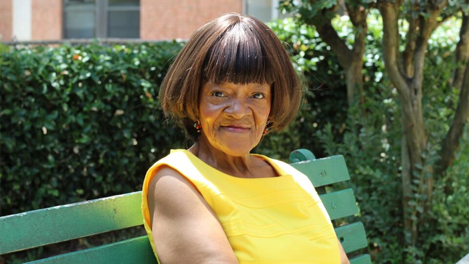 RRHA resident, woman with yellow dress