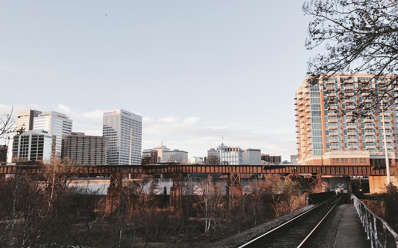 Train tracks in Richmond, VA (RVA)